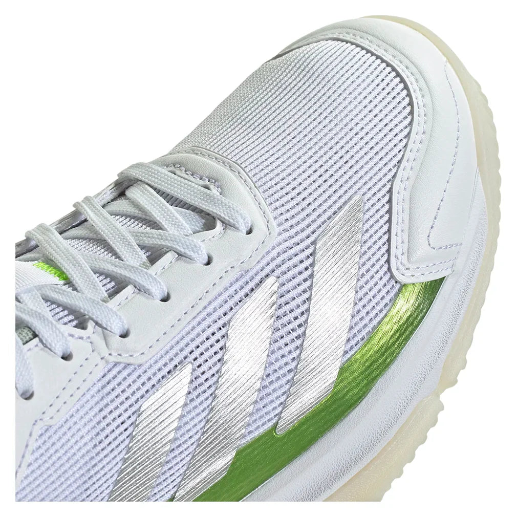 Women`s Courtquick Padel Shoes Footwear White and Lucid Lemon Footwear Adidas