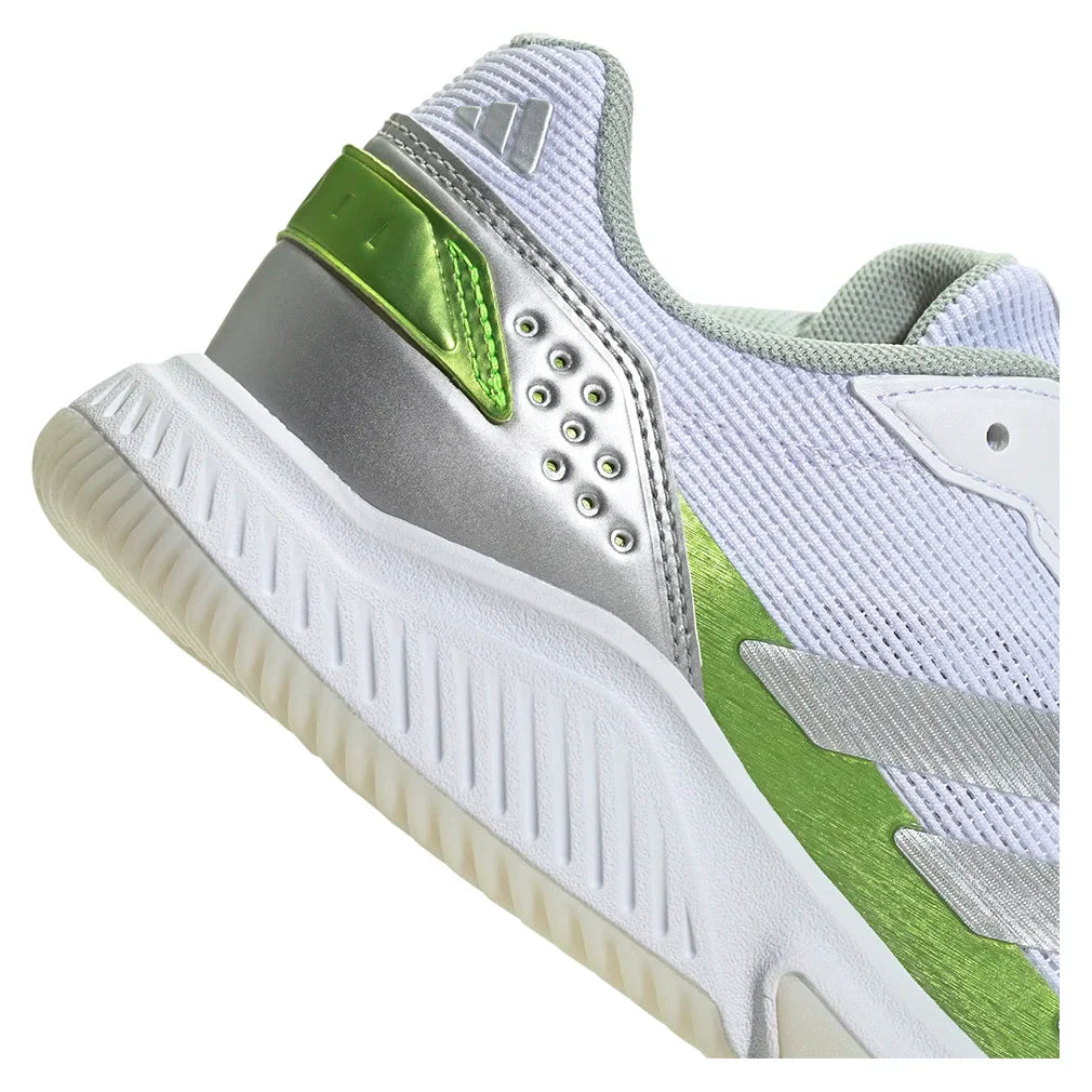 Women`s Courtquick Padel Shoes Footwear White and Lucid Lemon Footwear Adidas