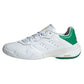 Men`s Barricade 13 Leather Tennis Shoes Gold Metallic and Footwear White Footwear Adidas