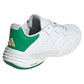 Men`s Barricade 13 Leather Tennis Shoes Gold Metallic and Footwear White Footwear Adidas