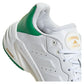 Men`s Barricade 13 Leather Tennis Shoes Gold Metallic and Footwear White Footwear Adidas