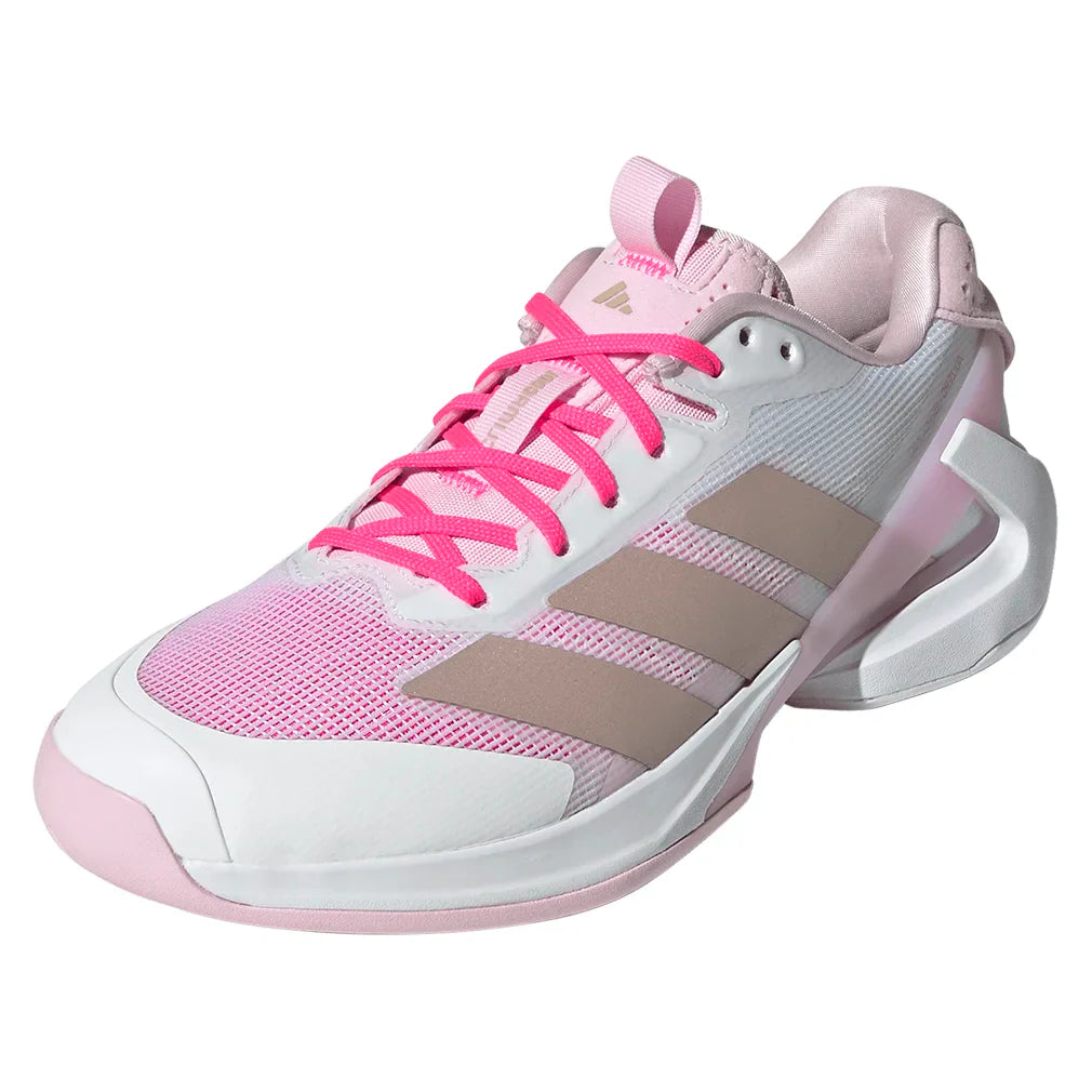 Women`s adizero Ubersonic 5 Tennis Shoes Footwear White and Ash Pearl Footwear Adidas
