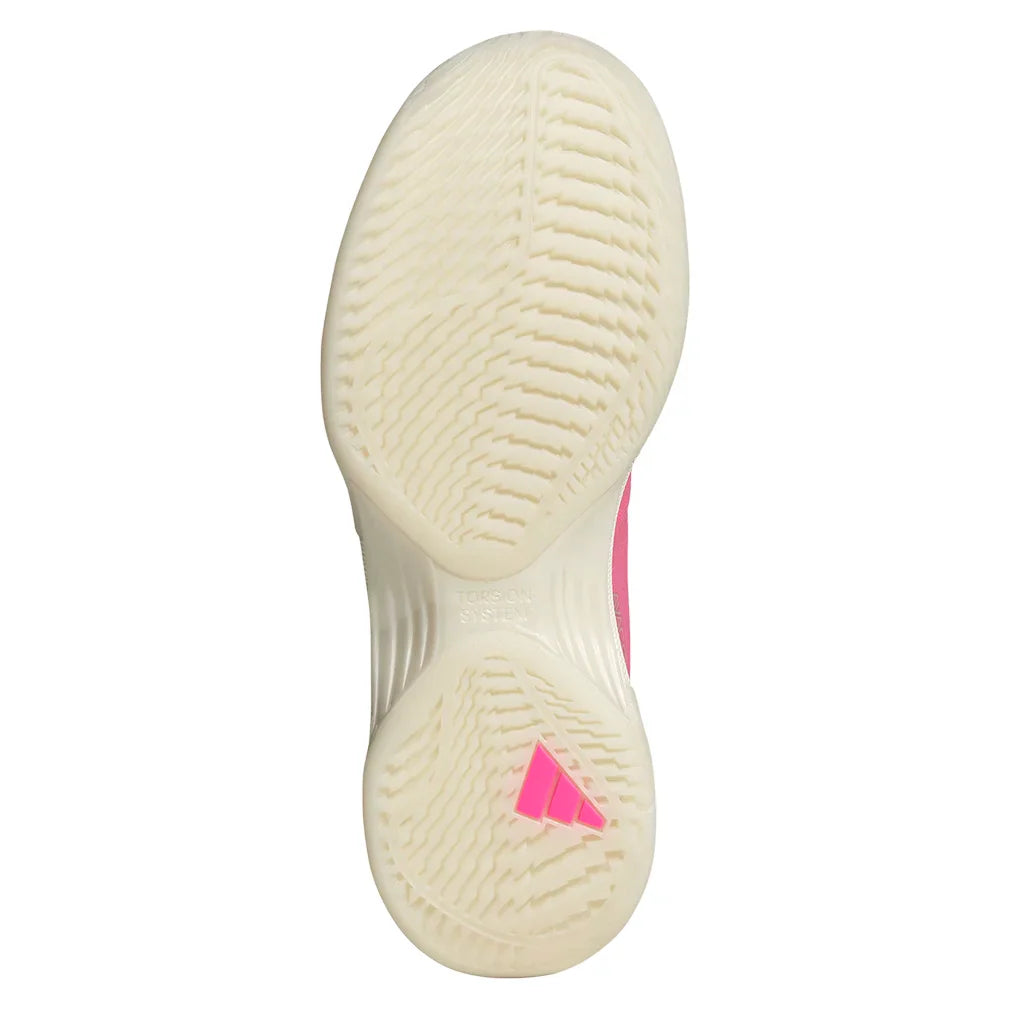 Women`s Avacourt 2 Tennis Shoes Bliss Pink and Silver Metallic Footwear Adidas