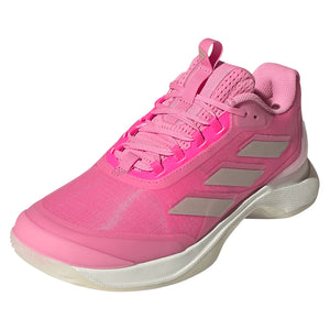 Women`s Avacourt 2 Tennis Shoes Bliss Pink and Silver Metallic Footwear Adidas