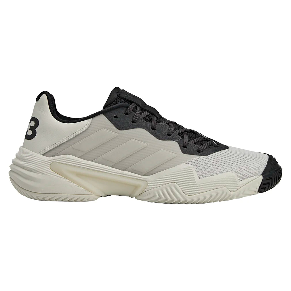 Men`s Y-3 Barricade 13 Tennis Shoes Orbit Grey and Black Footwear Adidas