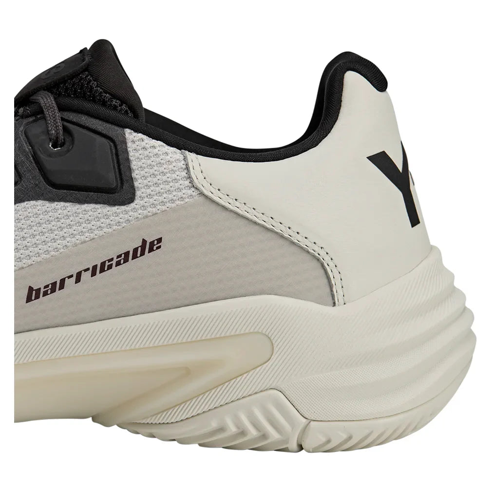 Men`s Y-3 Barricade 13 Tennis Shoes Orbit Grey and Black Footwear Adidas