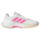 Women`s GameCourt 2 Tennis Shoes Core White and Lucid Pink Footwear Adidas