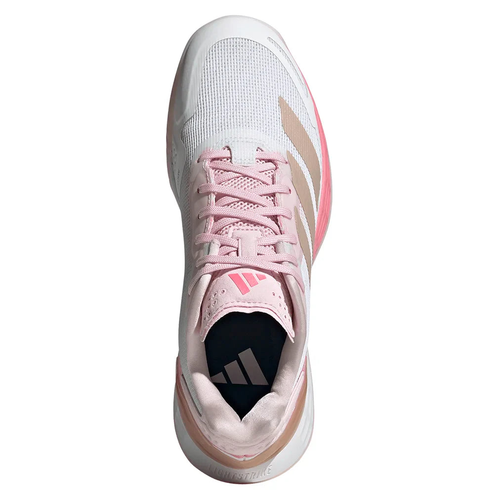 Women`s Defiant Speed 2 Tennis Shoes Footwear White and Ash Pearl Footwear Adidas