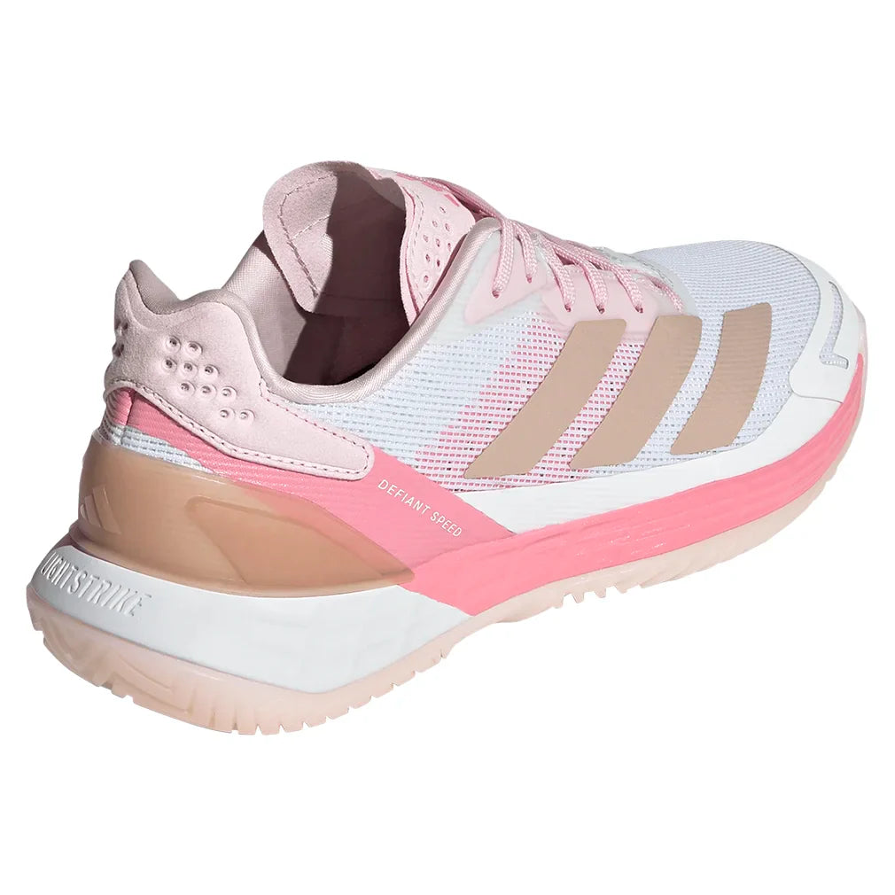 Women`s Defiant Speed 2 Tennis Shoes Footwear White and Ash Pearl Footwear Adidas