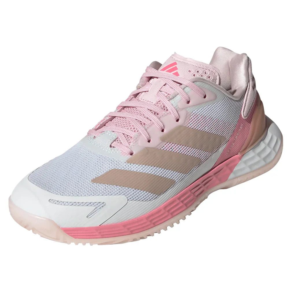 Women`s Defiant Speed 2 Tennis Shoes Footwear White and Ash Pearl Footwear Adidas