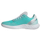Women`s Defiant Speed 2 Tennis Shoes Flash Aqua and Silver Metallic Footwear Adidas