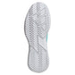 Women`s Defiant Speed 2 Tennis Shoes Flash Aqua and Silver Metallic Footwear Adidas