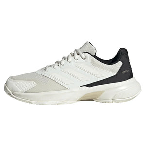 Women`s CourtJam Control 3 Tennis Shoes Off White and Champagne Metallic Footwear Adidas