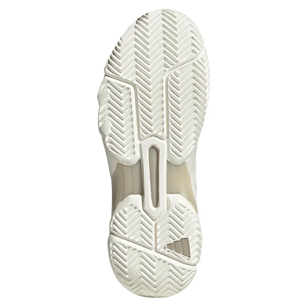 Women`s CourtJam Control 3 Tennis Shoes Off White and Champagne Metallic Footwear Adidas