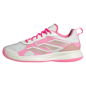 Women`s AvaFlash Tennis Shoes Core White and Lucid Pink Footwear Adidas