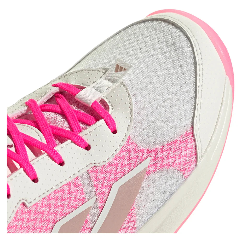 Women`s AvaFlash Tennis Shoes Core White and Lucid Pink Footwear Adidas