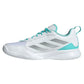 Women`s AvaFlash Tennis Shoes Footwear White and Flash Aqua Footwear Adidas
