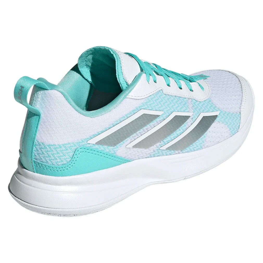 Women`s AvaFlash Tennis Shoes Footwear White and Flash Aqua Footwear Adidas