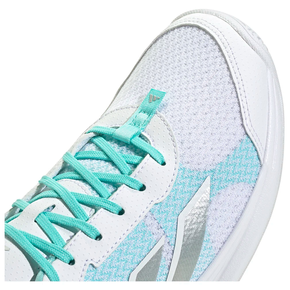 Women`s AvaFlash Tennis Shoes Footwear White and Flash Aqua Footwear Adidas