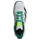 Men`s Courtflash Pickleball Shoes Core Black and Collegiate Green Footwear Adidas