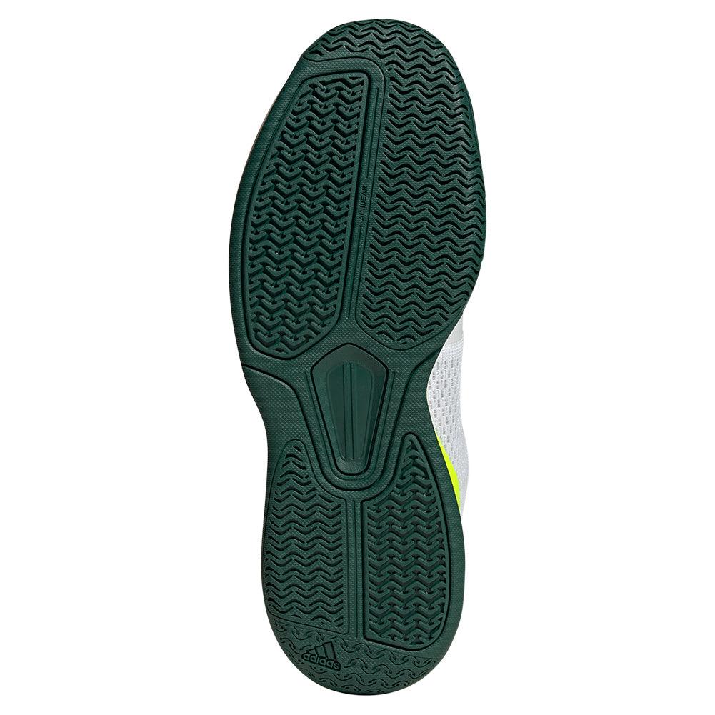 Men`s Courtflash Pickleball Shoes Core Black and Collegiate Green Footwear Adidas