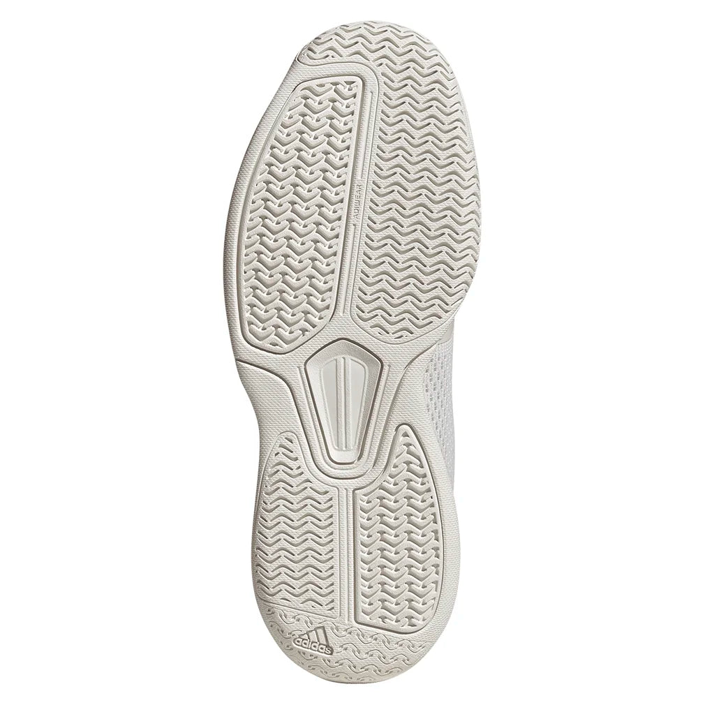 Women`s Courtflash Pickleball Shoes White and Lucid Pink Footwear Adidas