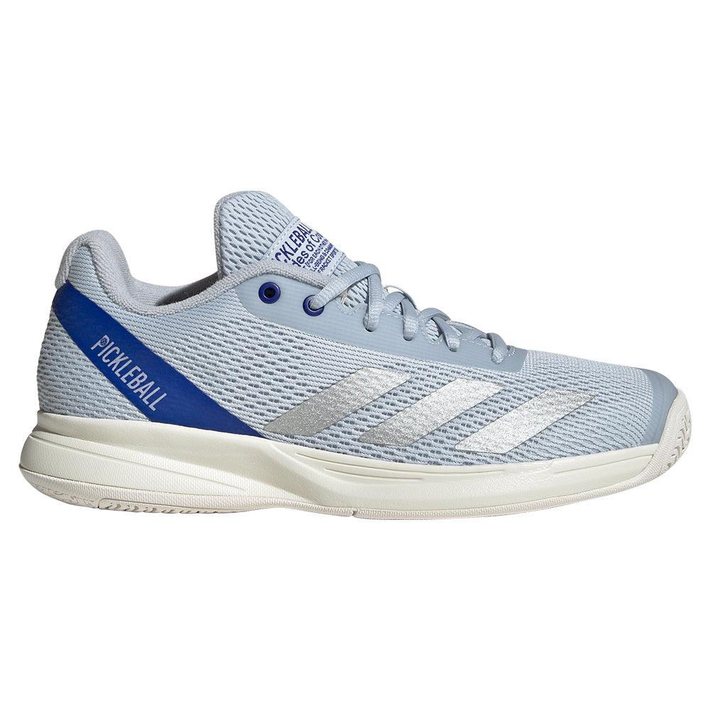 Women`s Courtflash Pickleball Shoes Halo Blue and Lucid Blue Footwear Adidas