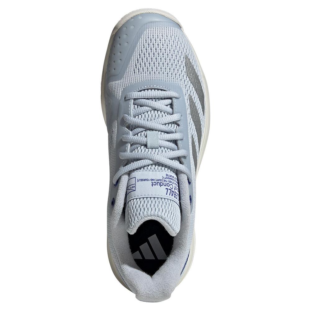 Women`s Courtflash Pickleball Shoes Halo Blue and Lucid Blue Footwear Adidas