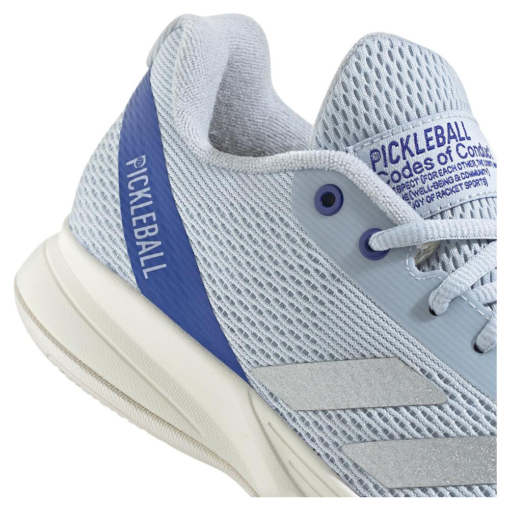 Women`s Courtflash Pickleball Shoes Halo Blue and Lucid Blue Footwear Adidas