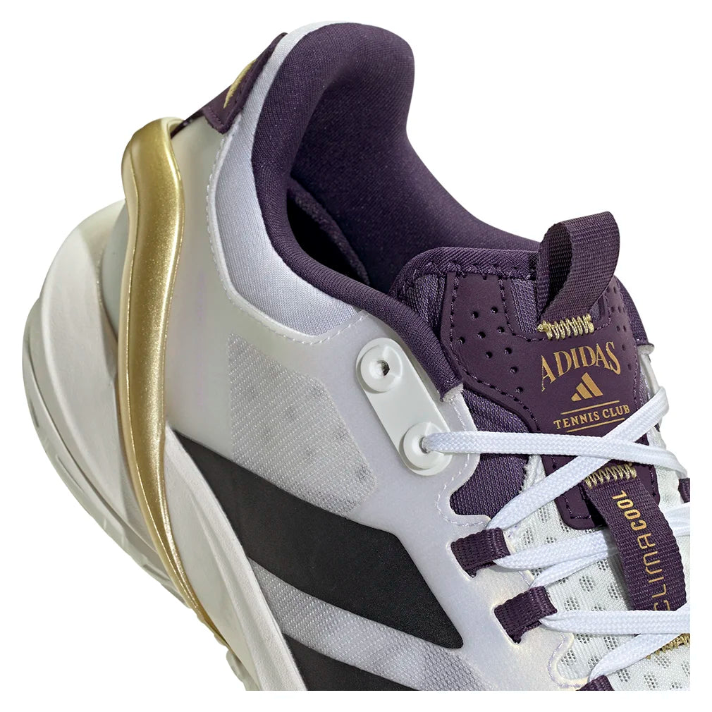 Men`s adizero Cybersonic 2 Tennis Shoes Footwear White and Core Black Footwear Adidas