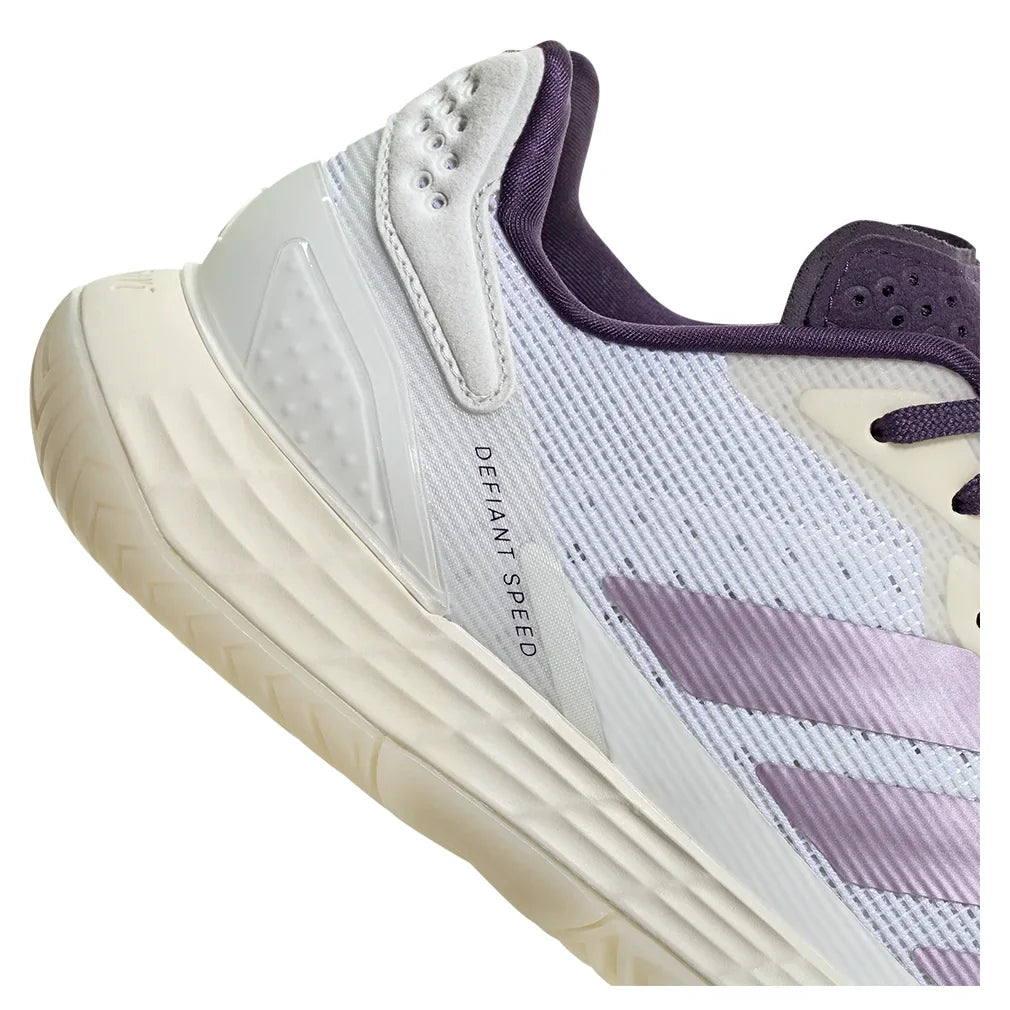 Women`s Defiant Speed 2 Tennis Shoes Footwear White and Powder Plum Footwear Adidas