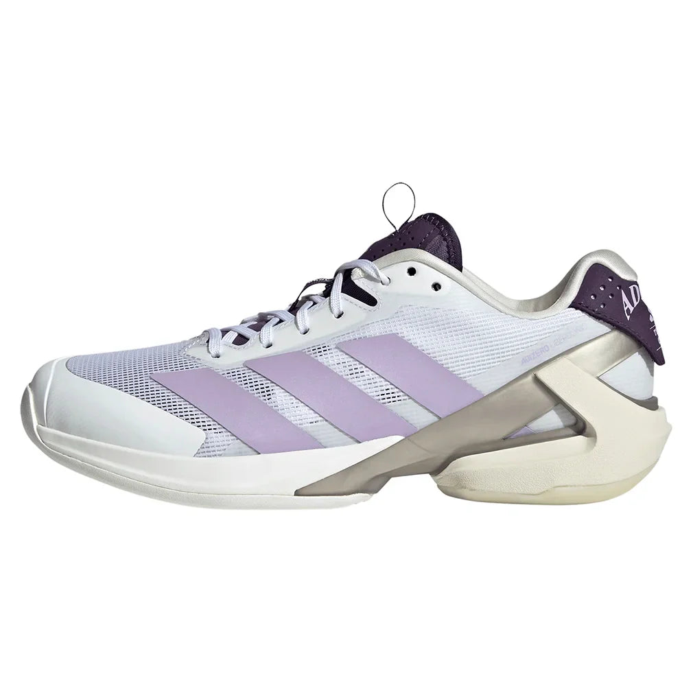 Women`s adizero Ubersonic 5 Tennis Shoes Footwear White and Powder Plum Footwear Adidas