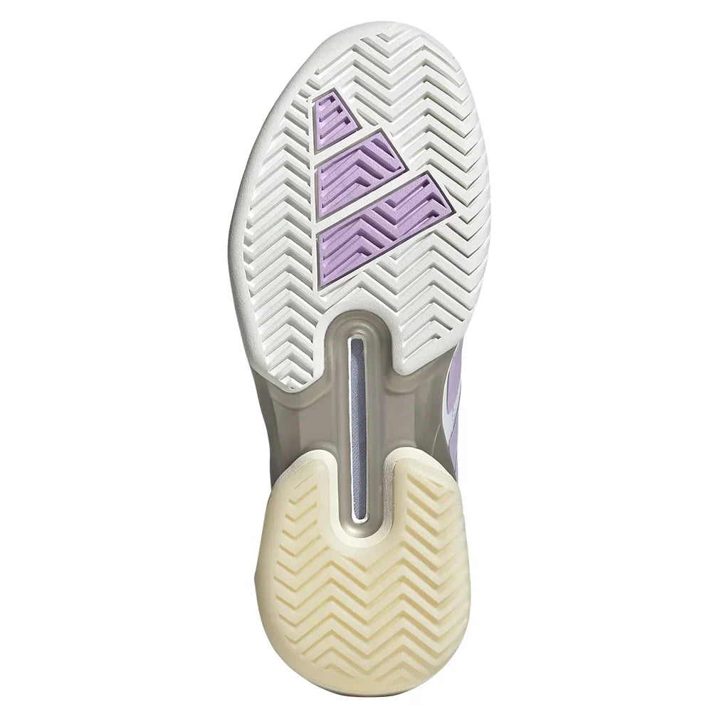 Women`s adizero Ubersonic 5 Tennis Shoes Footwear White and Powder Plum Footwear Adidas