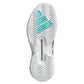 Women`s adizero Ubersonic 5 Tennis Shoes Footwear White and Silver Metallic Footwear Adidas