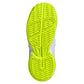 Juniors` Courtflash Comfort Closure Tennis Shoes Footwear White and Lucid Lemon Footwear Adidas