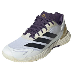 Men`s Defiant Speed 2 Tennis Shoes Footwear White and Aurora Plum Footwear Adidas