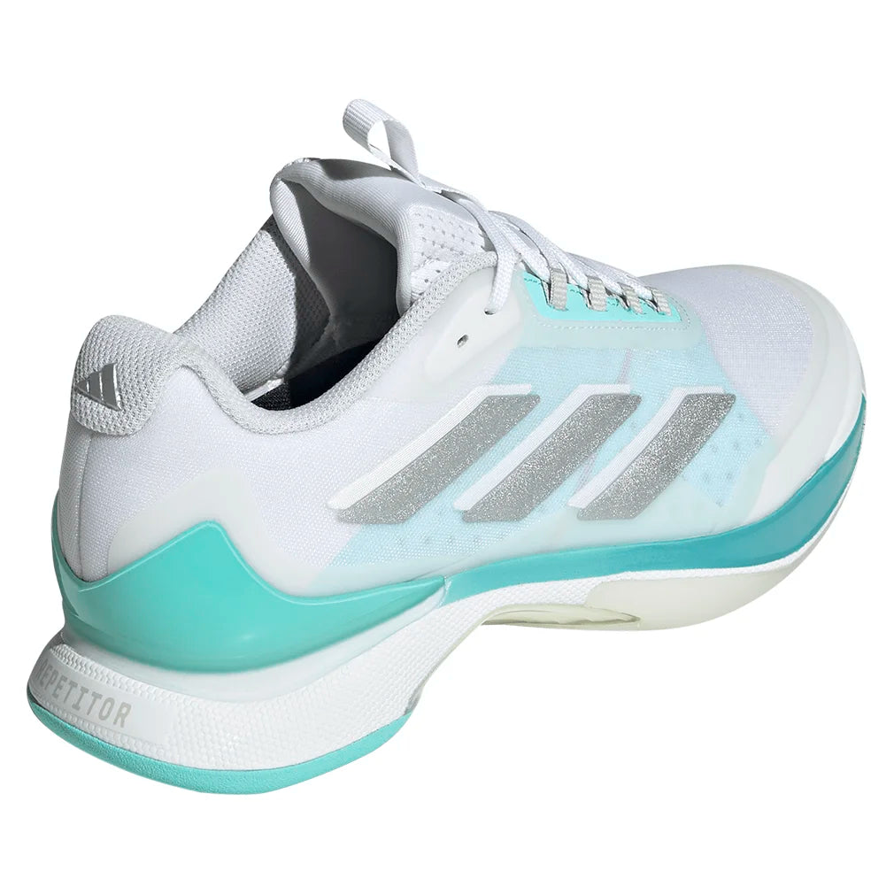 Women`s Avacourt 2 Tennis Shoes Footwear White and Flash Aqua Footwear Adidas