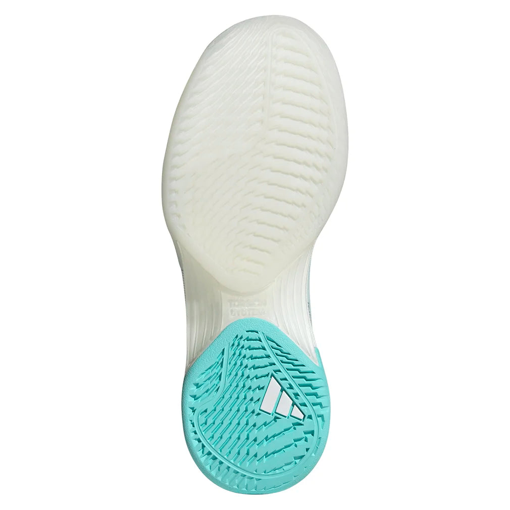 Women`s Avacourt 2 Tennis Shoes Footwear White and Flash Aqua Footwear Adidas
