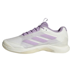 Women`s Avacourt 2 Tennis Shoes Core White and Powder Plum Footwear Adidas
