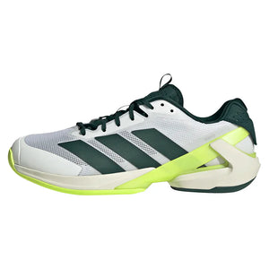 Men`s adizero Ubersonic 5 Tennis Shoes Footwear White and Aurora Ivy Footwear Adidas