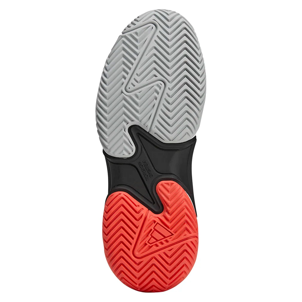 Women`s Stella McCartney Barricade Tennis Shoes Footwear White and Charcoal Footwear Adidas
