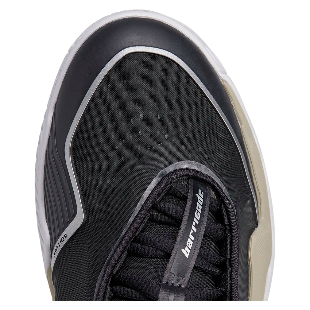 Women`s Stella McCartney Barricade Tennis Shoes Core Black and Silver Metallic Footwear Adidas