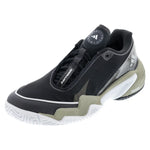 Women`s Stella McCartney Barricade Tennis Shoes Core Black and Silver Metallic Footwear Adidas
