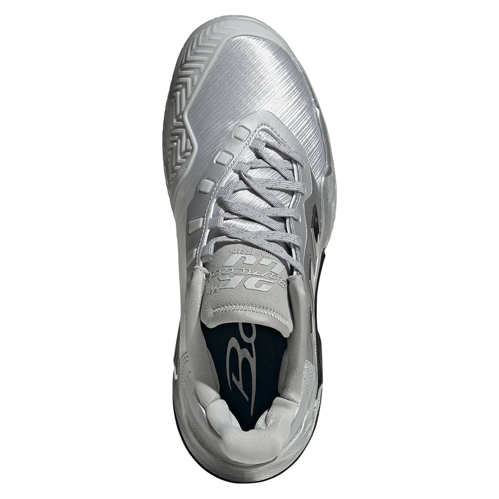 Women`s Barricade 13 SE Tennis Shoes Silver Metallic and Dash Grey Footwear Adidas