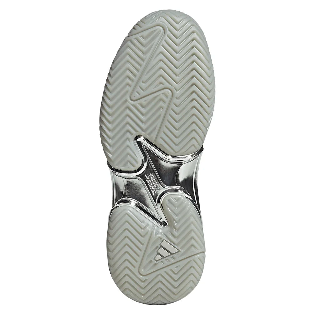 Women`s Barricade 13 SE Tennis Shoes Silver Metallic and Dash Grey Footwear Adidas