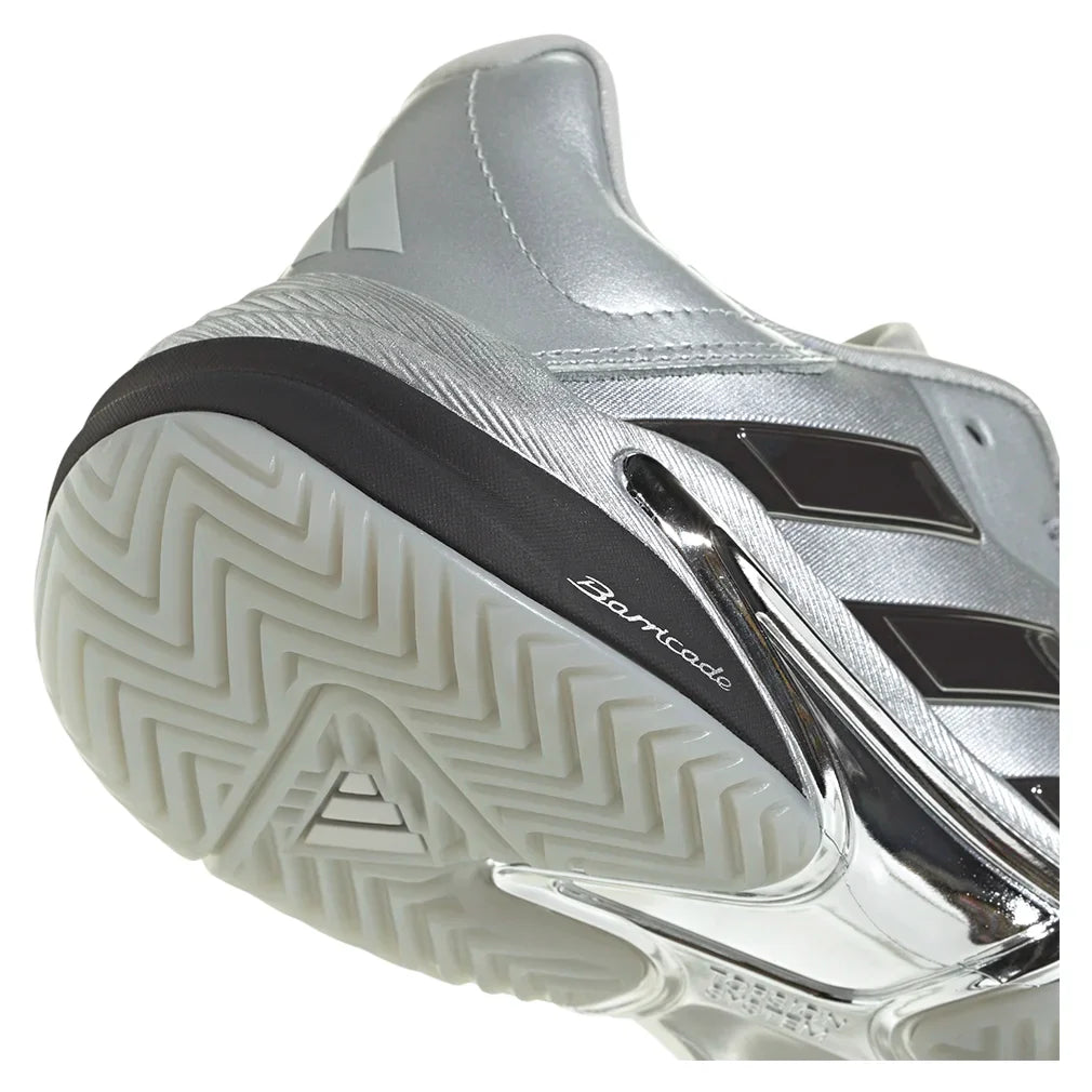 Women`s Barricade 13 SE Tennis Shoes Silver Metallic and Dash Grey Footwear Adidas