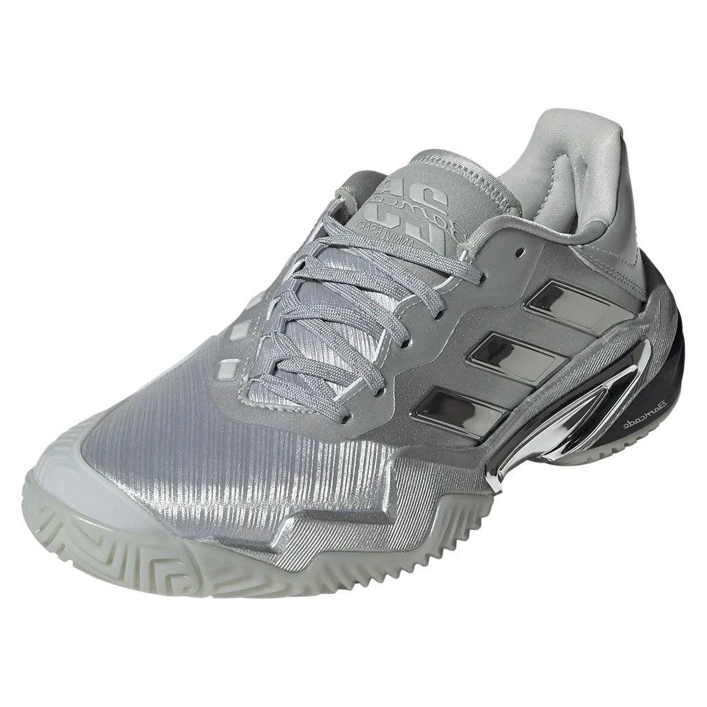 Women`s Barricade 13 SE Tennis Shoes Silver Metallic and Dash Grey Footwear Adidas