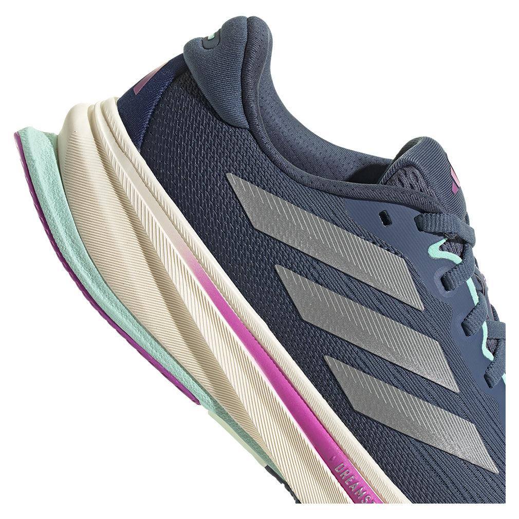 Women`s Supernova Rise 2 Running Shoes Preloved Ink and Matte Silver Footwear Adidas