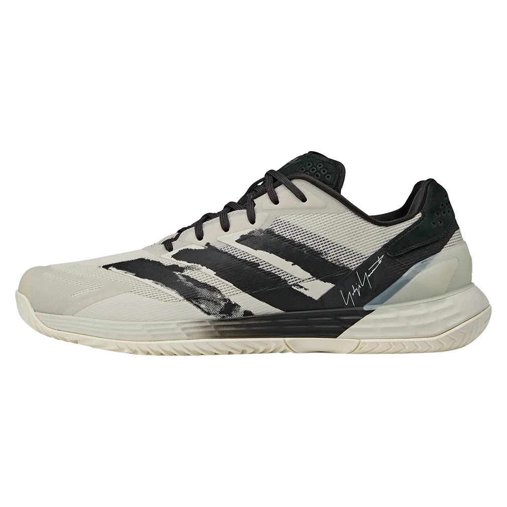 Men`s Y-3 Defiant Speed 2 Tennis Shoes Orbit Grey and Black Footwear Adidas