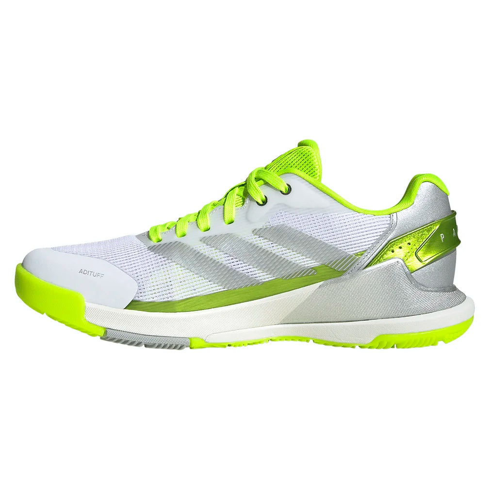 Women`s Crazyquick LS Padel Shoes Lucid Lemon and Silver Metallic Footwear Adidas